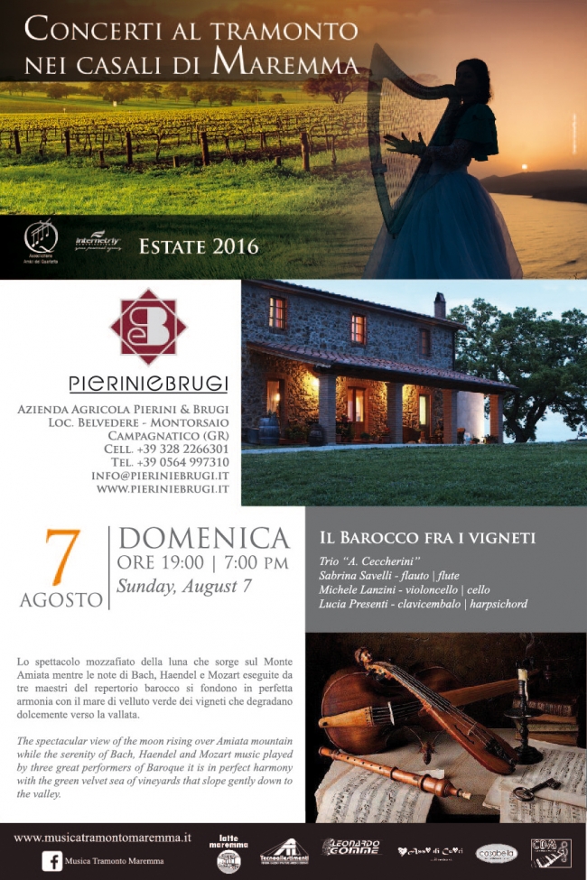 CONCERTI AL TRAMONTO NEI CASALI DI MAREMMA PIERINI E BRUGI